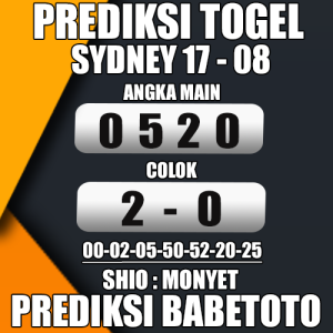 Prediksi Sydney 17 Agustus 2024