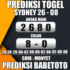 Prediksi Sydney 26 Agustus 2024