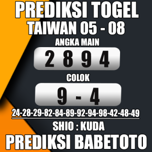 Prediksi Taiwan 05 Agustus 2024