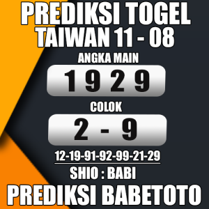 Prediksi Taiwan 11 Agustus 2024