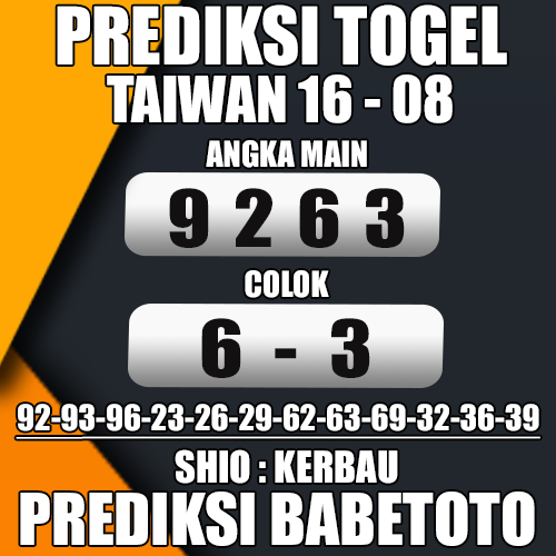 Prediksi Taiwan 16 Agustus 2024