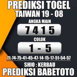 Prediksi Taiwan 19 Agustus 2024