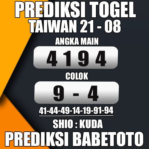 Prediksi Taiwan 21 Agustus 2024