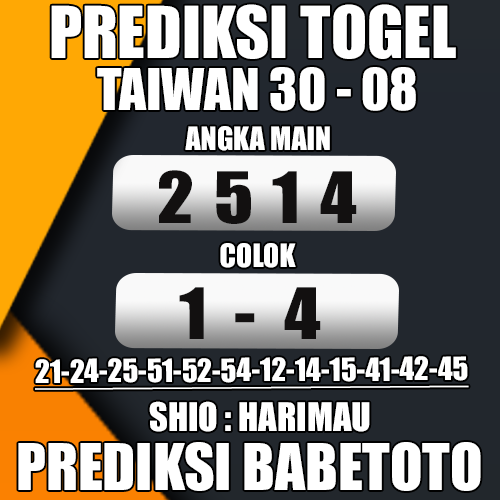 Prediksi Taiwan 30 Agustus 2024