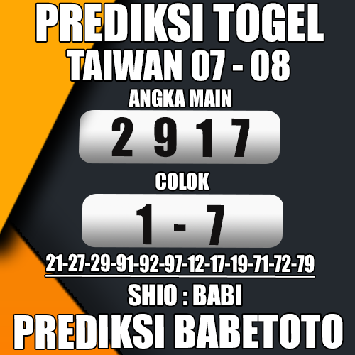 Prediksi Taiwan  07 Agustus 2024