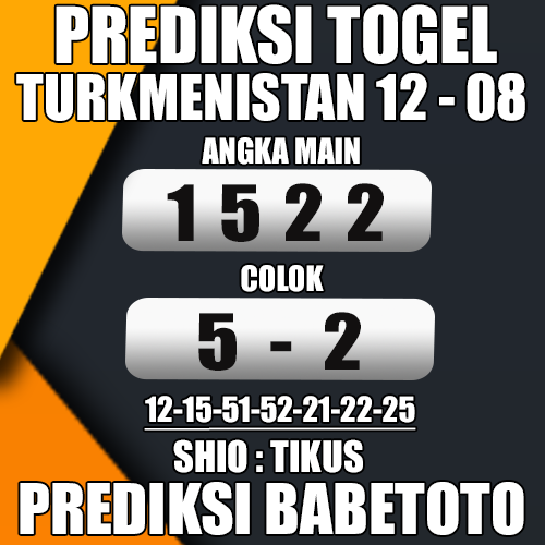 Prediksi TURKMENISTAN 12 Agustus 2024