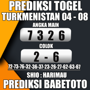 Prediksi TURKMENISTAN 04 Agustus 2024