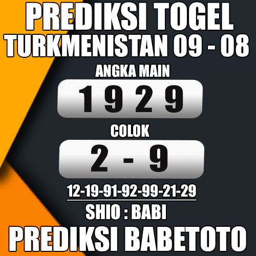 Prediksi TURKMENISTAN 09 Agustus 2024