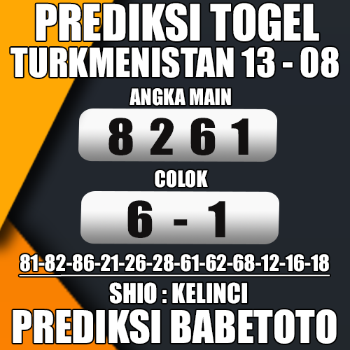 Prediksi TURKMENISTAN 13 Agustus 2024