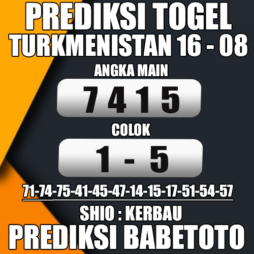 Prediksi TURKMENISTAN 16 Agustus 2024