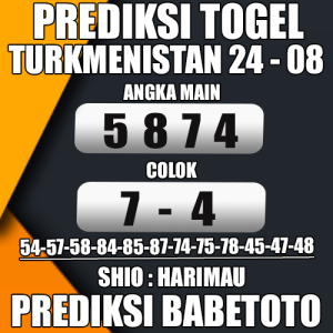 Prediksi TURKMENISTAN 24 Agustus 2024