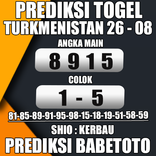 Prediksi TURKMENISTAN 26 Agustus 2024