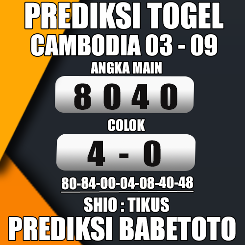 Prediksi Cambodia 03 September 2024