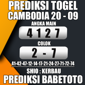 Prediksi Cambodia 20 September 2024