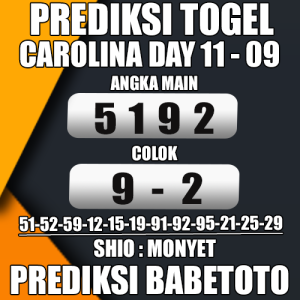 Prediksi CAROLINA DAY 11 September 2024