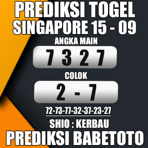 Prediksi SINGAPORE 15 September 2024