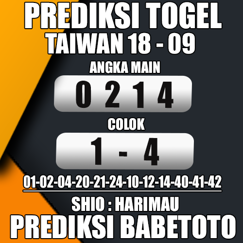 Prediksi Taiwan 18 September 2024