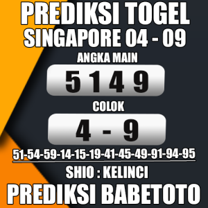 Prediksi SINGAPORE 04 September 2024