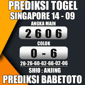 Prediksi SINGAPORE 14 September 2024