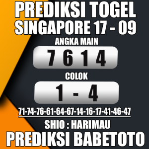 Prediksi SINGAPORE 17 September 2024