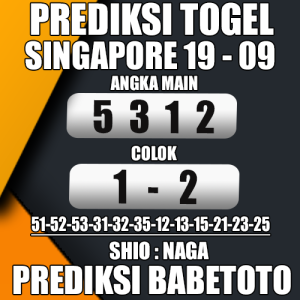 Prediksi SINGAPORE 19 September 2024