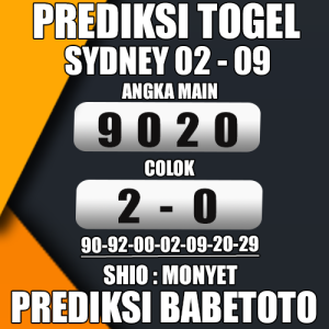 Prediksi Sydney 02 September 2024