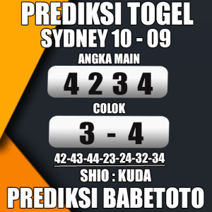 Prediksi Sydney 10 September 2024