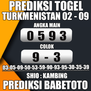 Prediksi TURKMENISTAN 02 September 2024