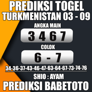 Prediksi TURKMENISTAN 03 September 2024