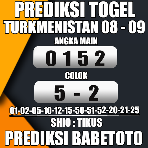 Prediksi TURKMENISTAN 08 September 2024