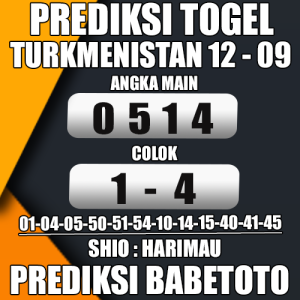 Prediksi TURKMENISTAN 12 September 2024