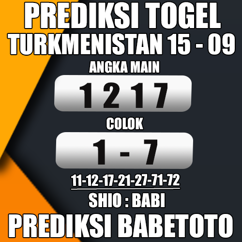 Prediksi TURKMENISTAN 15 September 2024