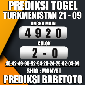 Prediksi TURKMENISTAN 21 September 2024