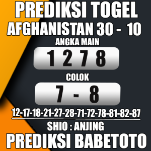 Prediksi Afghanistan 30 Oktober 2024