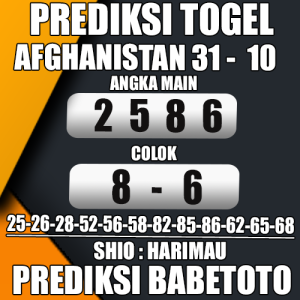 Prediksi Afghanistan 31 Oktober 2024