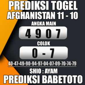 Prediksi Afghanistan 11 Oktober 2024