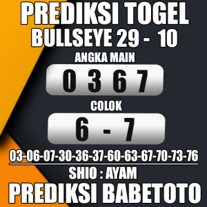  Prediksi Bullseye 29 Oktober 2024