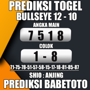  Prediksi Bullseye 12 Oktober 2024