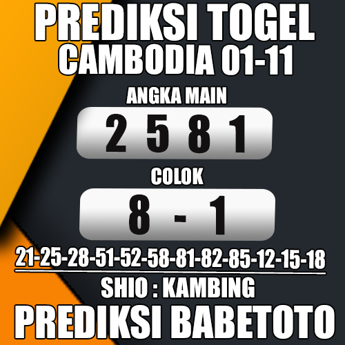 Prediksi Cambodia 01 November 2024