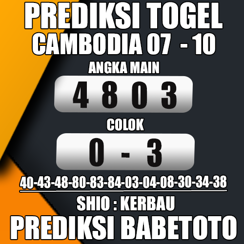 Prediksi Cambodia 07 Oktober 2024