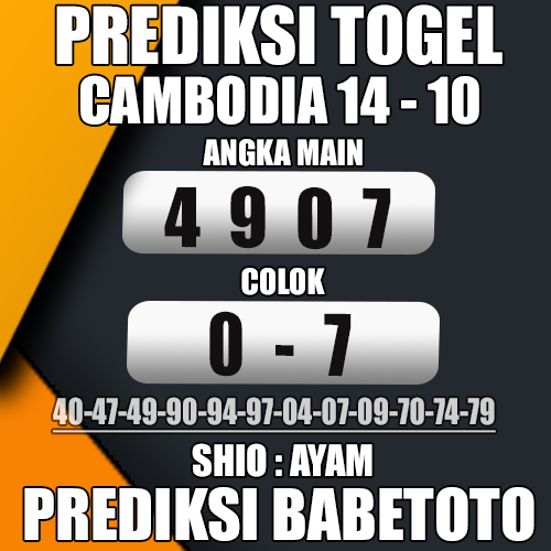 Prediksi Cambodia 14 Oktober 2024