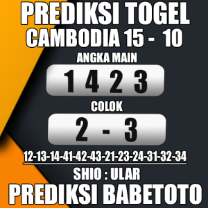 Prediksi Cambodia 15 Oktober 2024