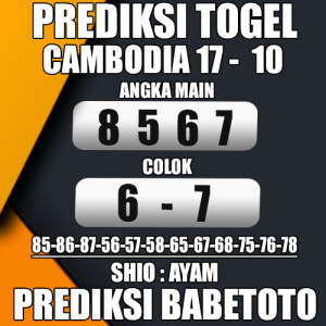 Prediksi Cambodia 17 Oktober 2024