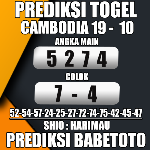 Prediksi Cambodia 19 Oktober 2024