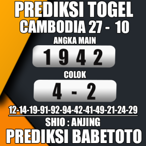 Prediksi Cambodia 27 Oktober 2024