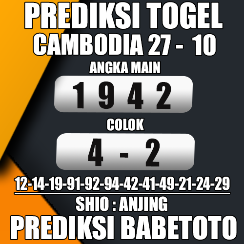 Prediksi Cambodia 27 Oktober 2024