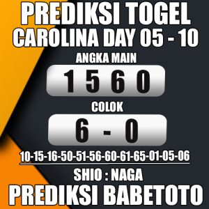 Prediksi CAROLINA DAY 05 Oktober 2024