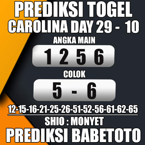 Prediksi CAROLINA DAY 29 Oktober 2024