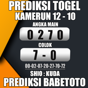 Prediksi KAMERUN 12 Oktober 2024