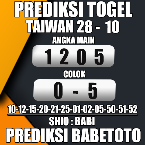 Prediksi Taiwan 28 Oktober 2024